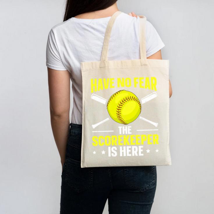 Softball Scorekeeper For a Score Book Keeper Premium Tri-Blend Canvas Tote Bag