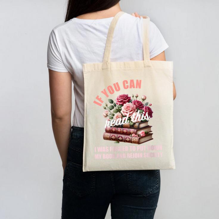Spicy Book Lover Merch If You Can Read This Fairy Tales Now Canvas Tote Bag