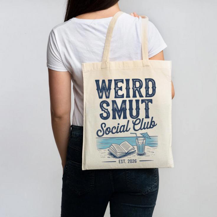 Spicy Romance Book Reader Fan Weird Smut Social Club Premium Tri-Blend Canvas Tote Bag