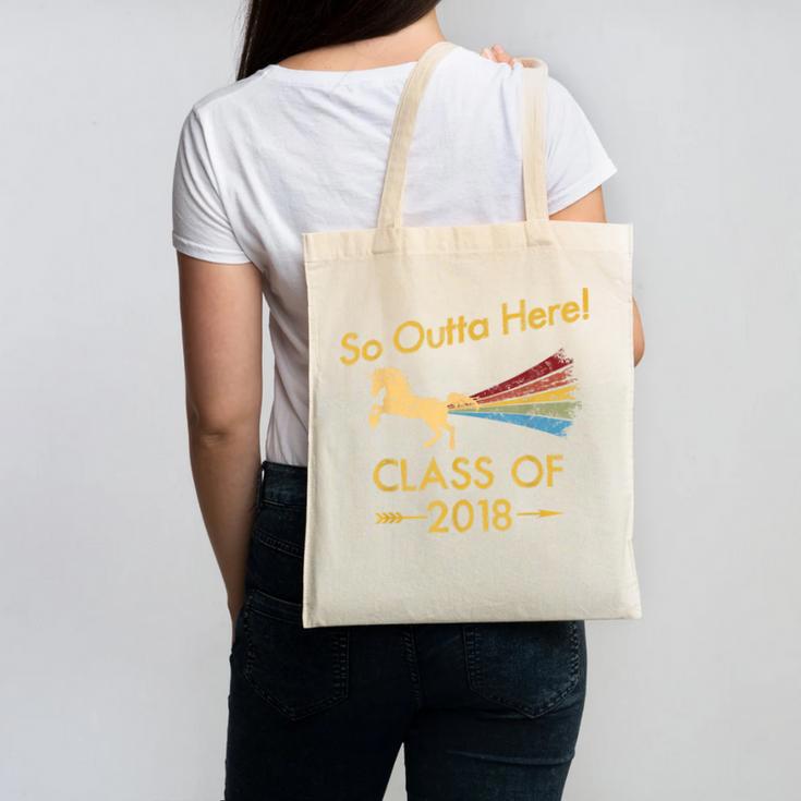 STRAIGHT OUTTA HIGH SCHOOL 2018 Grad Graduation Shirt Canvas Tote Bag