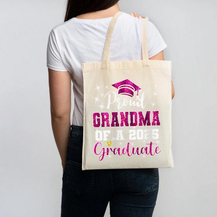 Super Proud Grandma Of 2025 Graduate Graduation Family Canvas Tote Bag