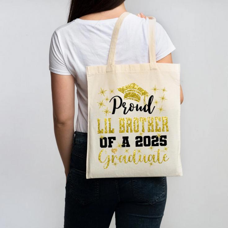 Super Proud Little Brother 2025 Graduate Graduation Family Canvas Tote Bag