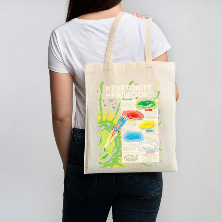 Superman Kryptonite Handbook Premium Tri-Blend Canvas Tote Bag