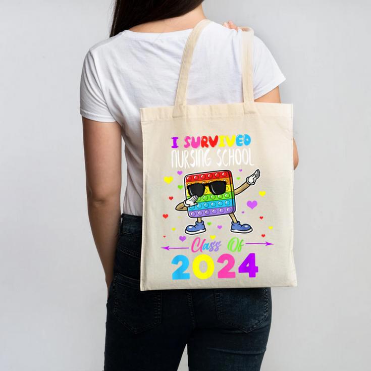I Survived Nursing School Of 2024 Student Graduation 2024 Canvas Tote Bag