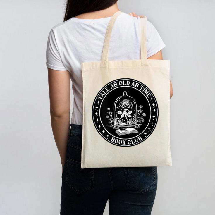 Tale As Old As Time Book Club Rose Canvas Tote Bag