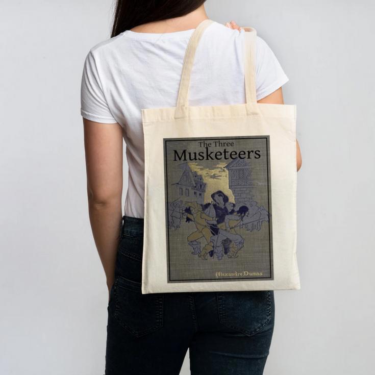 The Three Musketeers Book Cover Canvas Tote Bag
