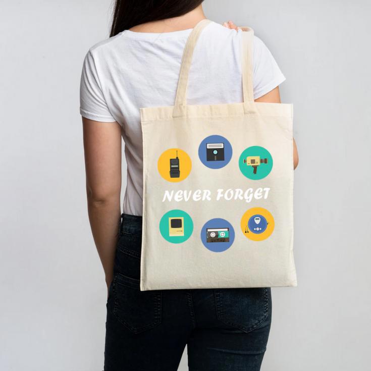 Throwback Thursday Never Forget Nostalgia 80's Retro Premium Tri-Blend T-Shirt Canvas Tote Bag