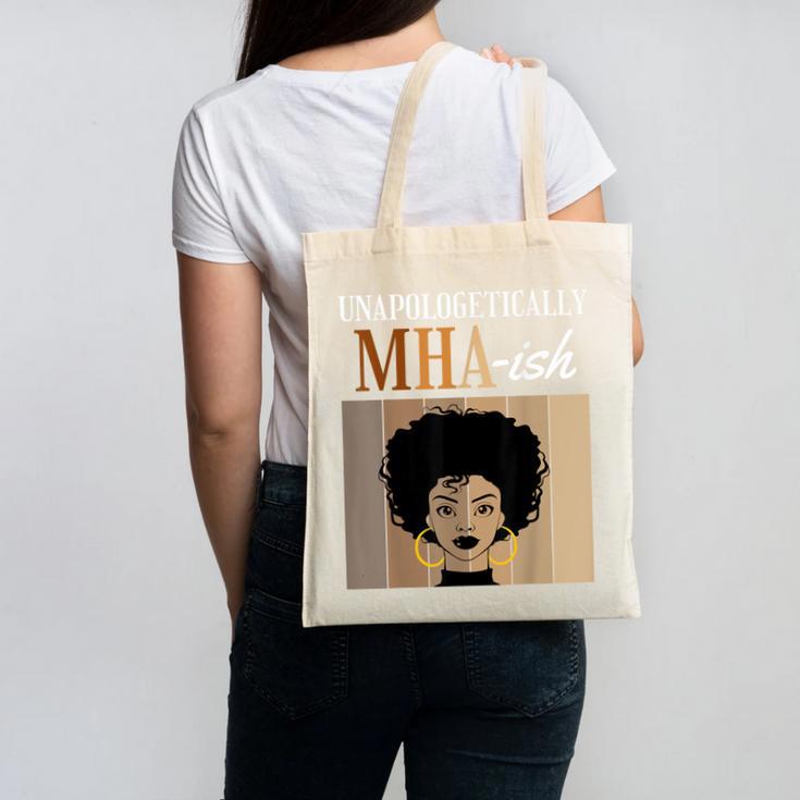 Unapologetically MHA-Ish Student Graduation Afro Canvas Tote Bag