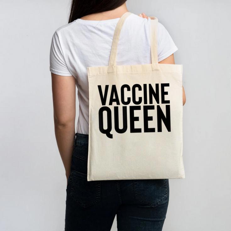 Vaccine Queen Nursing Graduation Shirt Canvas Tote Bag