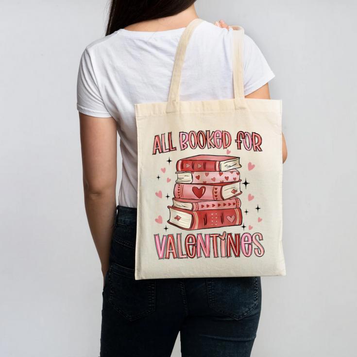 Valentines All Booked For Valentines Book Lovers Teacher Kid Canvas Tote Bag