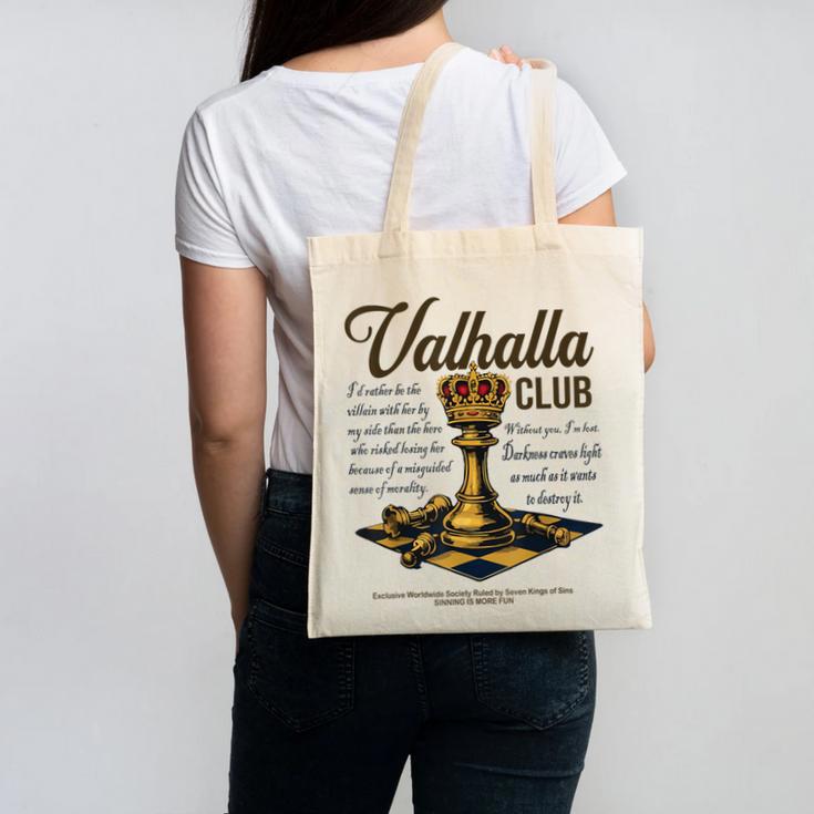 Valhalla Club Vintage Twisted Kings Sin Ana Book Love Alex Canvas Tote Bag