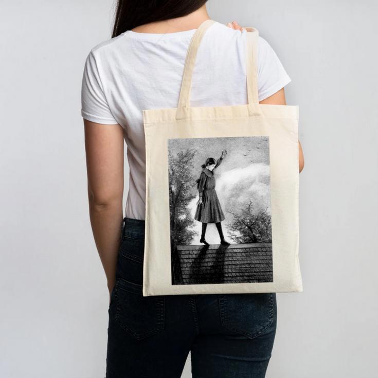 Vintage Anne Of Green Gables -Roof Scene From Book Premium Tri-Blend T-Shirt Canvas Tote Bag