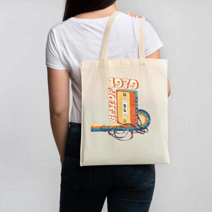 Vintage Best Of 1979 41st Birthday Graduation Cassette Tape Canvas Tote Bag