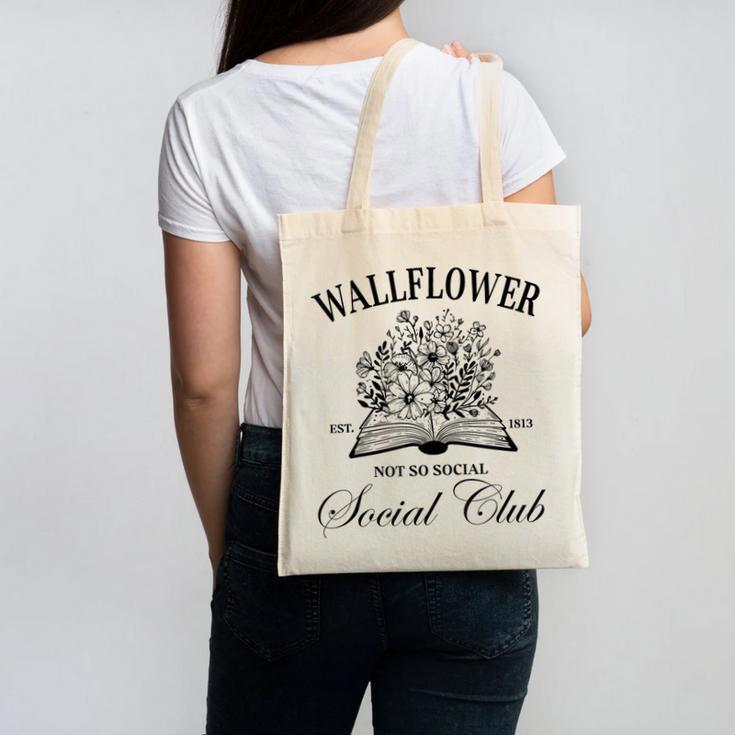 Wallflower Social Club Wildflower Social Club Book Lover Canvas Tote Bag
