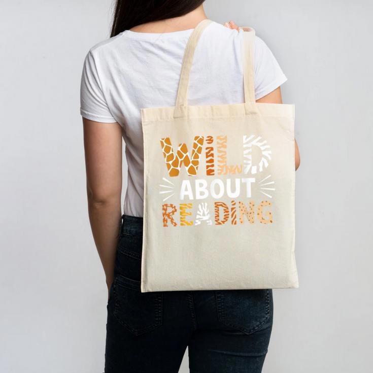 Wild About Reading Animal Bookworm Library Book Lover Reader Canvas Tote Bag Wild About Reading Animal Bookworm Library Book Lover Reader Canvas Tote Bag