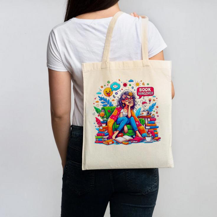Woman Book Lover Book Hangover Woman Premium Tri-Blend Canvas Tote Bag