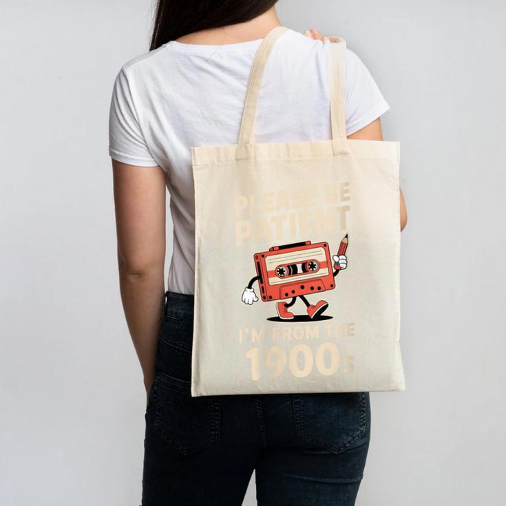 Women's Please Be Patient I'm From The 1900s Vintage Men Women Canvas Tote Bag