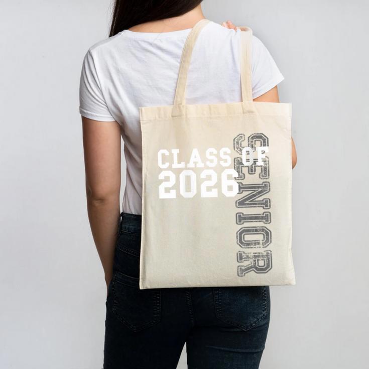 Women's Senior Class Of 2026 Graduation Year High School & College Canvas Tote Bag