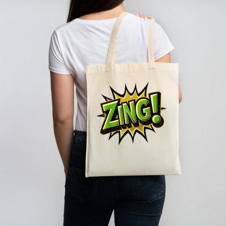 ZING Comic Book Retro Artwork – Cartoon Collector Canvas Tote Bag ZING Comic Book Retro Artwork – Cartoon Collector Canvas Tote Bag