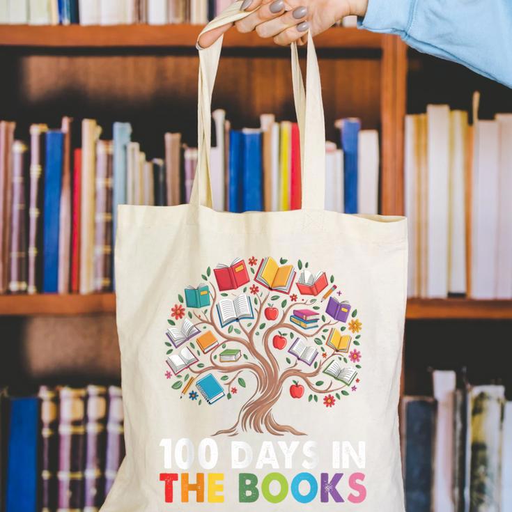 100 Days In The Books Reading Teachers Librarians School Canvas Tote Bag