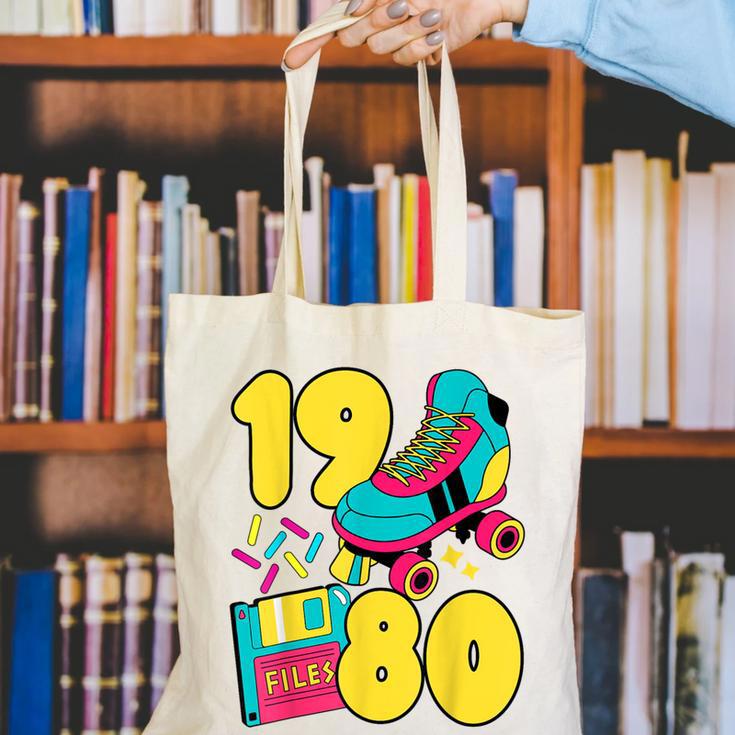 1980 Retro Raised In The 80s Old School Nostalgia Vibes Canvas Tote Bag