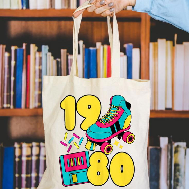 1980 Retro Raised In The 80s Old School Nostalgia Vibes Canvas Tote Bag