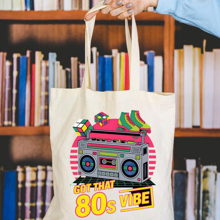 1980s 80s Reunion Nostalgia Memories Music School Grew Up Premium Tri-Blend Canvas Tote Bag