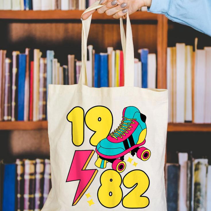 1982 Retro Raised In The 80s Old School Nostalgia Vibes Canvas Tote Bag