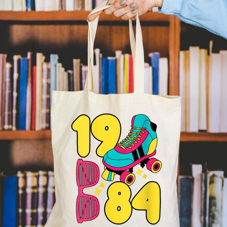 1984 Retro Raised In The 80s Old School Nostalgia Vibes Canvas Tote Bag