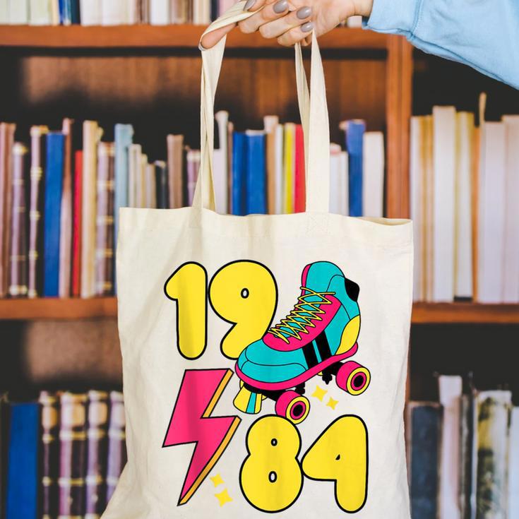 1984 Retro Raised In The 80s Old School Nostalgia Vibes Canvas Tote Bag 1984 Retro Raised In The 80s Old School Nostalgia Vibes Canvas Tote Bag