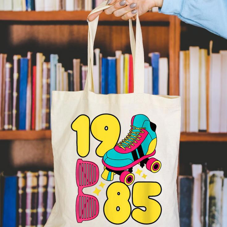 1985 Retro Raised In The 80s Old School Nostalgia Vibes Canvas Tote Bag 1985 Retro Raised In The 80s Old School Nostalgia Vibes Canvas Tote Bag