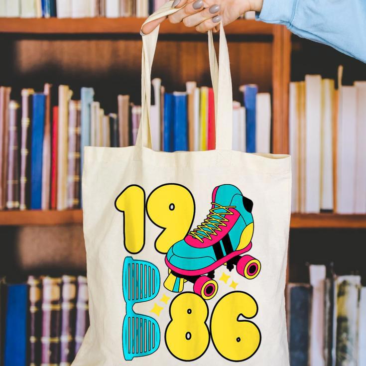1986 Retro Raised In The 80s Old School Nostalgia Vibes Canvas Tote Bag