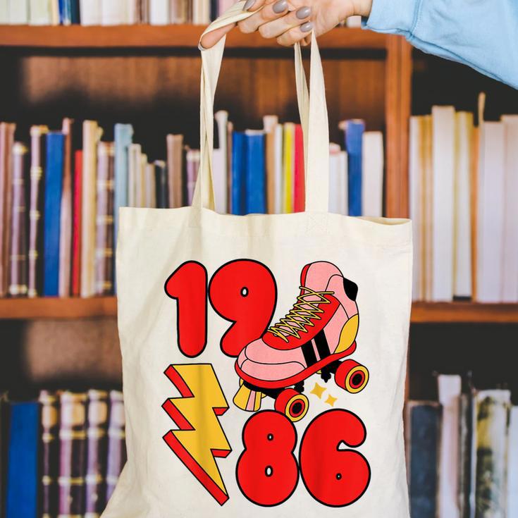 1986 Retro Roller Skate Vintage 80s Nostalgia Collector Canvas Tote Bag