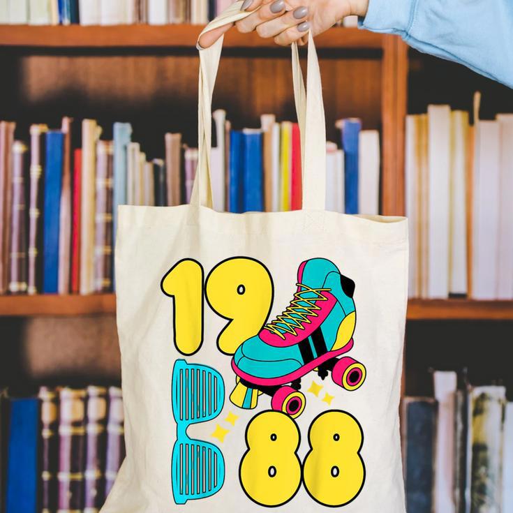 1988 Retro Raised In The 80s Old School Nostalgia Vibes Canvas Tote Bag