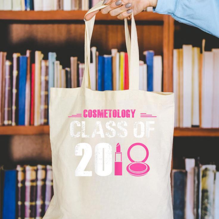 2018 Cosmetology Graduation Shirt Makeup Artist Canvas Tote Bag