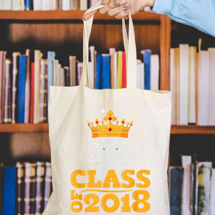 2018 Graduation Class Of 2018 KingShirt Canvas Tote Bag