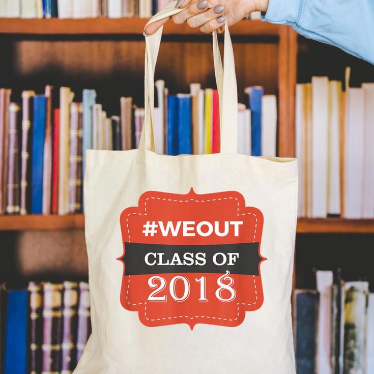 We Out 2018 Graduation Shirts Canvas Tote Bag