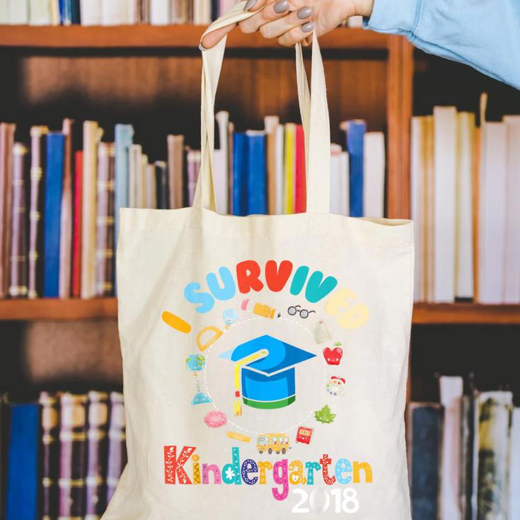 2018 Kindergarten Graduation Graduate Boys Girls Shirt Canvas Tote Bag