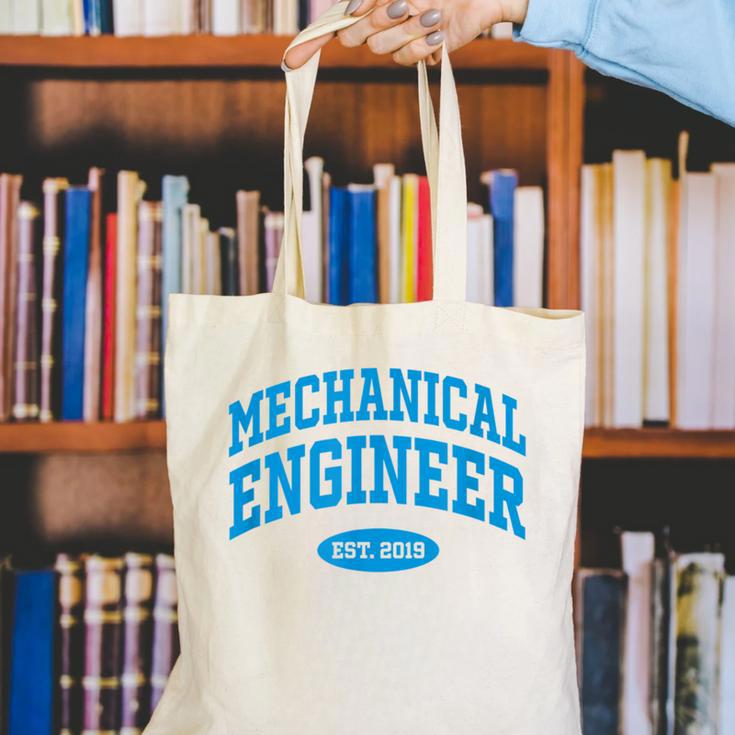2019 Graduation For Mechanical Engineer Canvas Tote Bag
