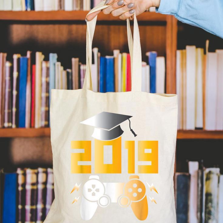 2019 High School Graduation Shirt Gamer Graduate Canvas Tote Bag