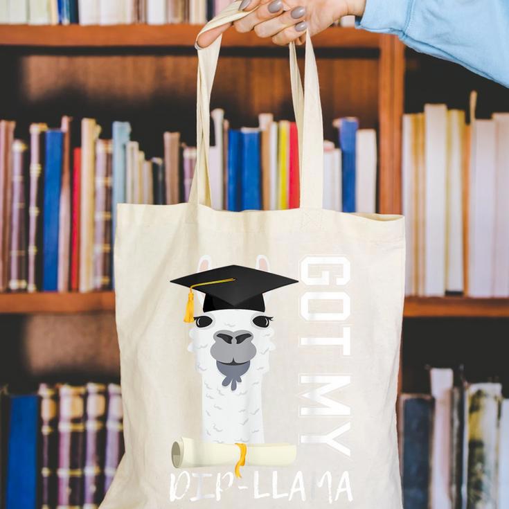 2022 Graduate Graduation For Him Her Got My Dip-Llama Canvas Tote Bag