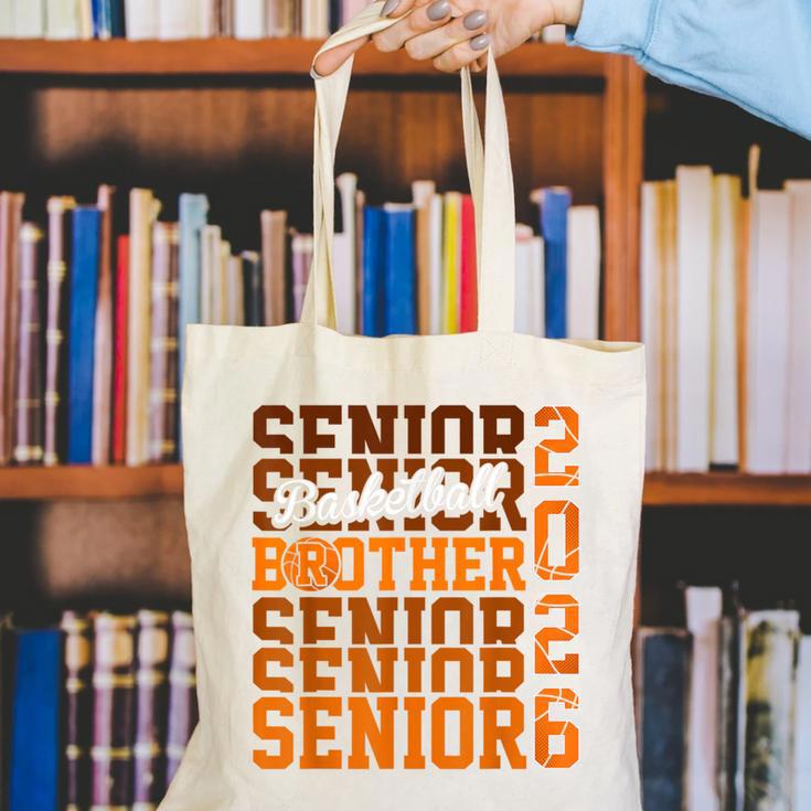 2026 Basketball Senior Brother Graduation Matching Family Canvas Tote Bag