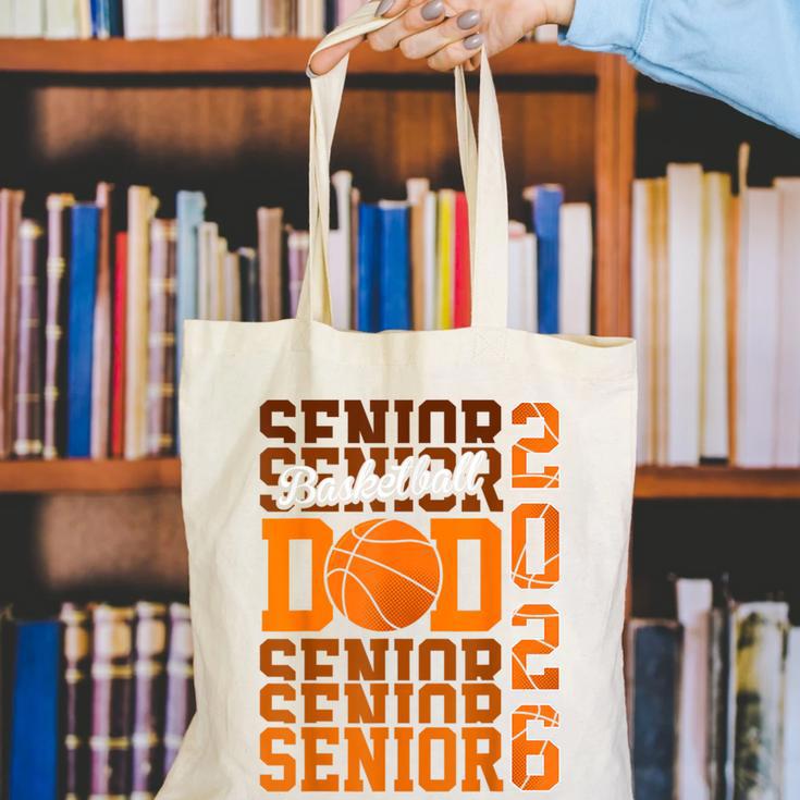 2026 Basketball Senior Dad Graduation Matching Family Canvas Tote Bag