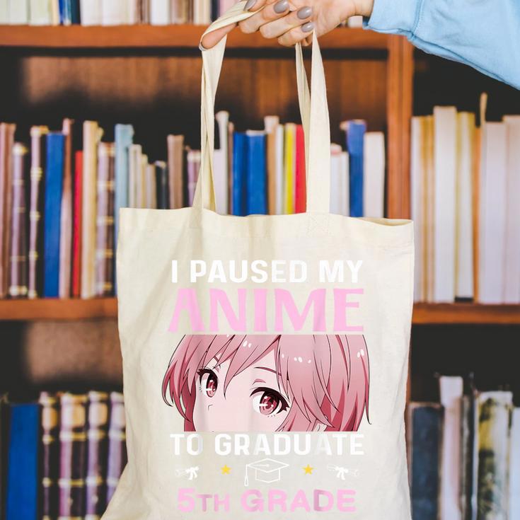 5th Grade Graduation Anime 2025 Graduate Elementary Girls Canvas Tote Bag