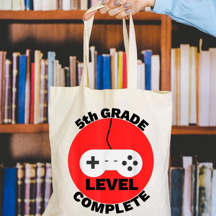 5th Grade Level Complete Gamer Graduation Canvas Tote Bag