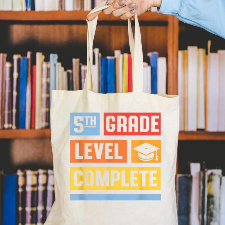 5th Grade Level Complete Shirt Graduation Last Day Of School Canvas Tote Bag