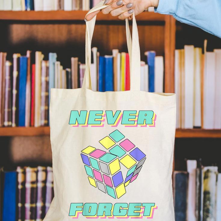 80s 90s Nostalgia Magic Cube Retro Party Costume Canvas Tote Bag 80s 90s Nostalgia Magic Cube Retro Party Costume Canvas Tote Bag