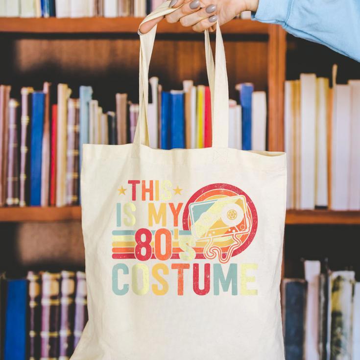 This Is My 80s Costume Vintage Style Nostalgia 1980s Retro Canvas Tote Bag