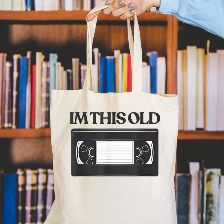 80s VHS Video Cassette Nostalgia Canvas Tote Bag