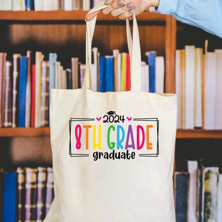 8th Eighth Grade Graduation 2025 Graduate Last Day Of School Canvas Tote Bag
